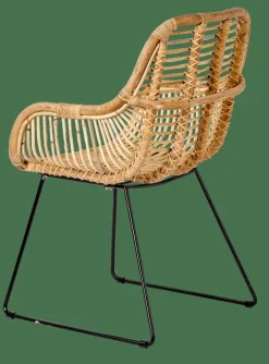 CASA ROTAN Sedia Da Tavolo Naturale| Sedie Da Pranzo