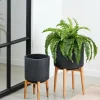 CASA SCURO Vaso Per Piante Nero| Supporti Per Piante|Vasi Di Fiori