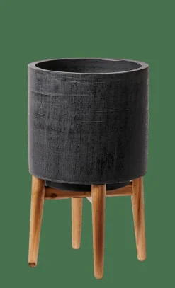 CASA SCURO Vaso Per Piante Nero| Supporti Per Piante|Vasi Di Fiori