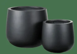 CASA SENSE Vaso Da Giardino Nero| Vasi Di Fiori|Vasi Da Giardino