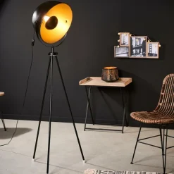 CASA SOLEIL Lampada A Stelo Nero| Lampade Da Terra