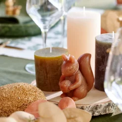 CASA SQUIRREL Soprammobile Dorato| Figurine Decorative|Autunno