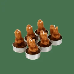 CASA SQUIRREL Lumini Set Di 6 Marrone| Portalumini|Autunno