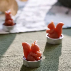 CASA SQUIRREL Lumini Set Di 6 Marrone| Portalumini|Autunno