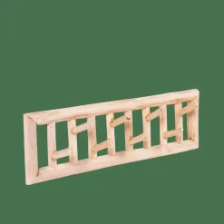 CASA TEAK Appendiabiti Da Parete Naturale| Kids|Appendiabiti
