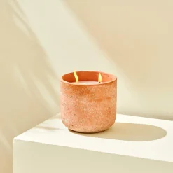 CASA TERRA Candela Da Esterno Terracotta| Candele Da Giardino