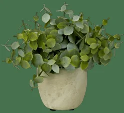 CASA TERRA Pianta In Vaso Bianco, Verde| Piante Artificiali