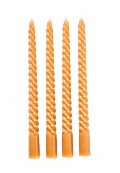 CASA TWIST Candele Intrecciate Set Di 4 Rosa| Candele