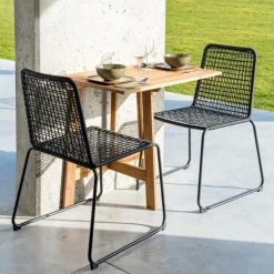 CASA UTAH Tavolo Pieghevole Marrone| Tavoli Bistro|Tavoli Da Giardino