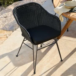 CASA VIENNA Sedia Da Pranzo Nero| Sedie Da Pranzo|Sedie Da Giardino