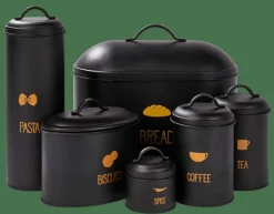 CASA VIRA Conserva Vivande Per Biscotti Nero| Contenitore Per Alimenti|Scatole Conserva Vivande