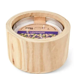CASA WOOD Ricarica Candela Esterni Viola| Candele Da Giardino