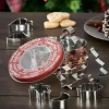 CASA X-MAS Formine Coppaimpasto Set Di 8 Argentato| Utensili Da Forno