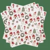 CASA X-MAS VIBE Set Di 20 Tovaglioli Multicolore| Tovaglioli