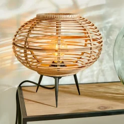 CASA ZANZI Lampada Da Tavolo E27 Naturale| Lampade Da Tavolo
