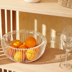 CASA ZIBA Cesto Portafrutta Sabbia| Accessori Da Cucina