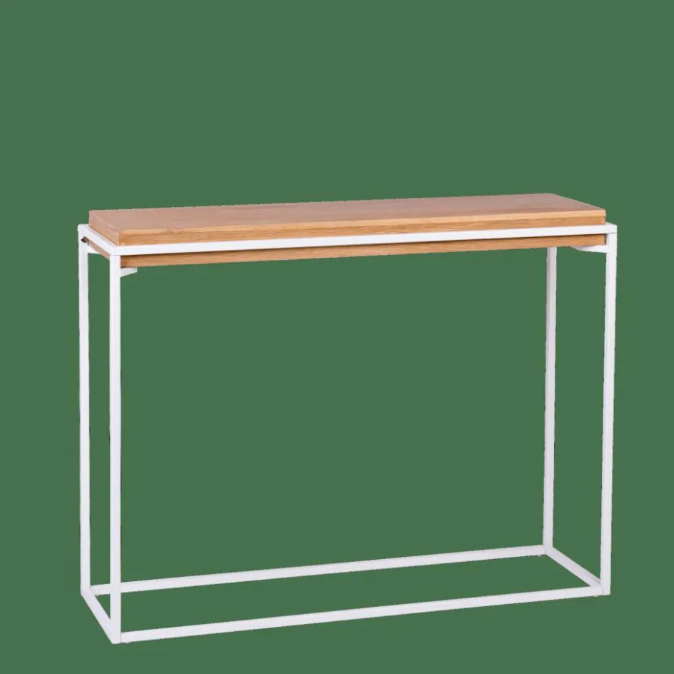 CASA BLOK Mobile Consolle Bianco, Naturale| Consolle