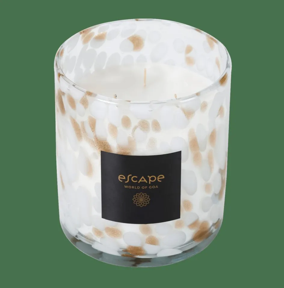 CASA ESCAPE WORLD OF GOA Candela Profumata Bianco, Dorato, Multicolore| Candele Profumate|Candele