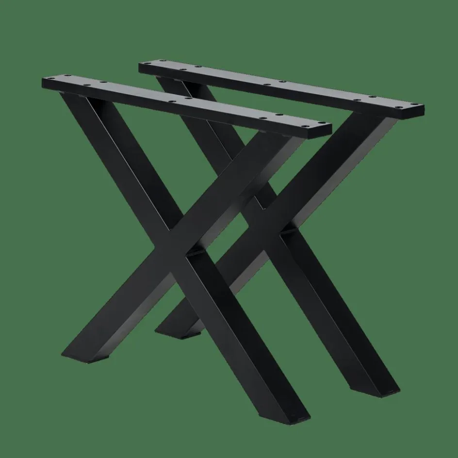 CASA FORMAX Tavolo Da Giardino Con Gambe X Nero| Tavoli Da Giardino